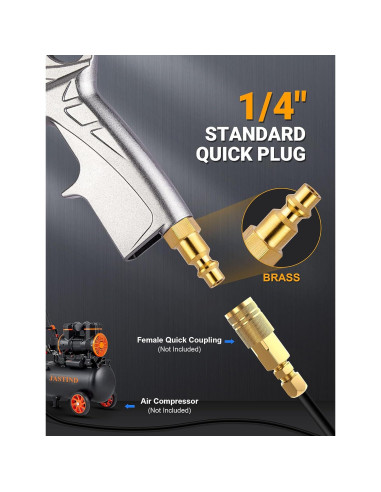 Pistola de Limpieza de Autos JASTIND con Tubo de Reemplazo