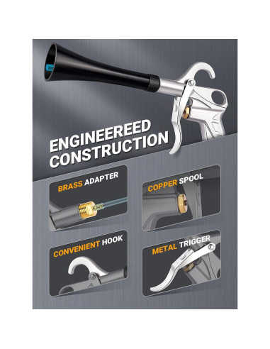 Pistola de Limpieza de Autos JASTIND con Tubo de Reemplazo