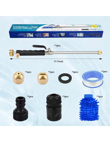 Boquilla de Chorro Jet Nozzle Black 45.72 cm para Manguera Jardín