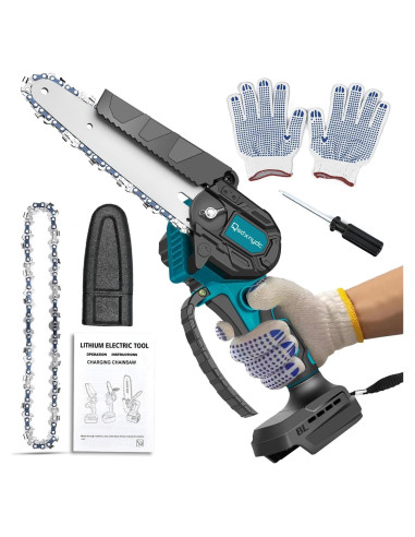 Mini Motosierra Inalámbrica QSDXNYDC 6" para Makita 18V