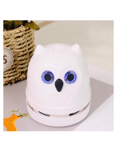Mini Aspiradora de Migas Hallocool Búho Recargable USB 2W