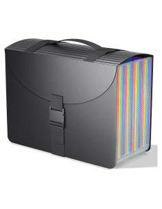 Organizador de Archivos Acordeón TOPCJ 25 Bolsillos Translúcido