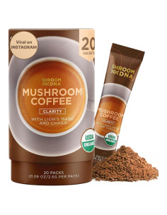 Café Instantáneo de Champiñones ShroomDNA 51g - Melena de León y Chaga