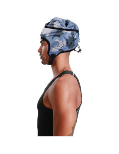 Casco de Rugby Ajustable Starsouce Camo-Azul para Adultos 2