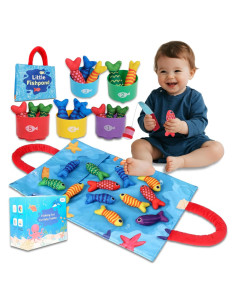 Juego de Pesca Montessori TenFans para Niños 1-3 Años - 22 Piezas