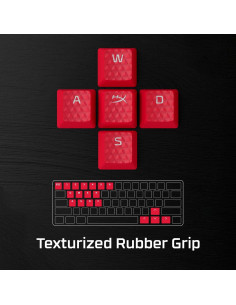 Tapas de Teclado de Goma HyperX - Kit de 19 Teclas Rojo 2
