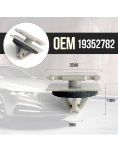 20 Clips de Moldeo de Plástico TOPCNOEM para Jeep y GM 2