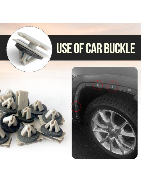 20 Clips de Moldeo de Plástico TOPCNOEM para Jeep y GM