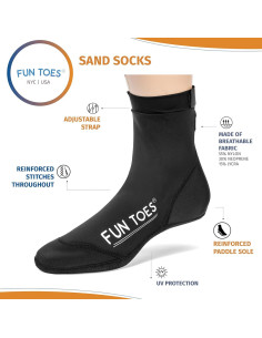 Calcetines de Neopreno Divertidos Dedos para Deportes de Arena 2