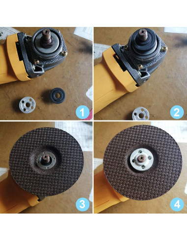 Repuestos Amoladora Angular Mudder 100mm - Tuercas y Llave