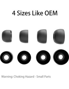 8 Pairs Puntas de Silicona para Auriculares TOZO A1/T12/NC9 2