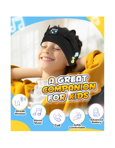 Auriculares Bluetooth para Niños Boodlab BDEM01 Diadema 3.5mm