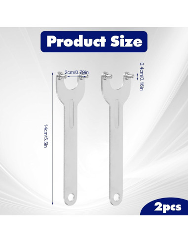 Llave de Amoladora Oruola 14 cm 2 Piezas Metal