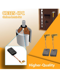 Escobilla de Carbono INK REALM CB325 para Amoladora Makita 2