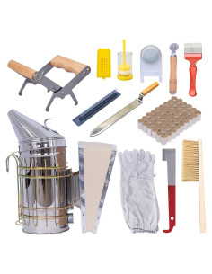 Kit de Apicultura 13 Piezas MayBee con Ahumador y Herramientas