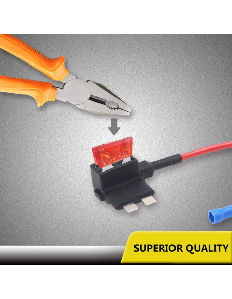 Adaptador de Fusible Tap Recoil FT1-10 para Coche 12V ATO ATC