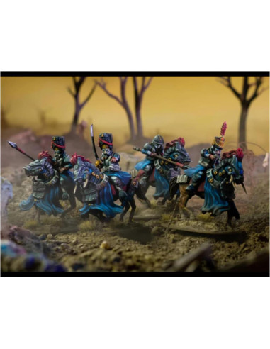 Caballería Les Grognards Wargames Atlantic - 9 Figuras 28mm
