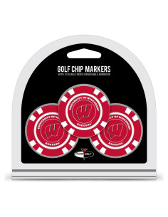 Marcadores de Pelota de Golf Chip Equipo Golf NCAA Badgers