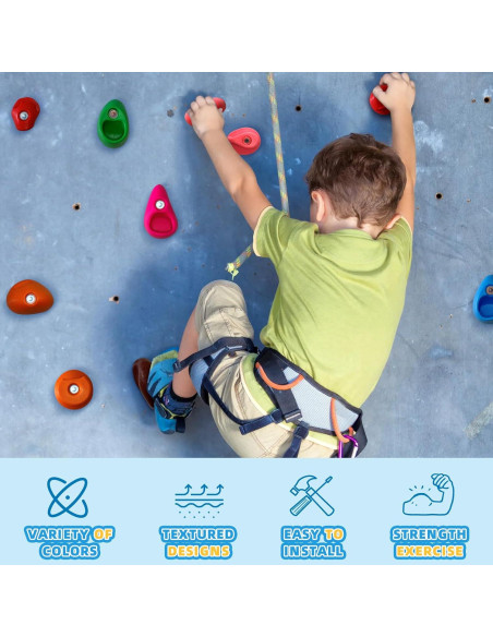 32 Agarre de Pared de Escalada SREHRLY Multicolor Soporta 104.3 kg