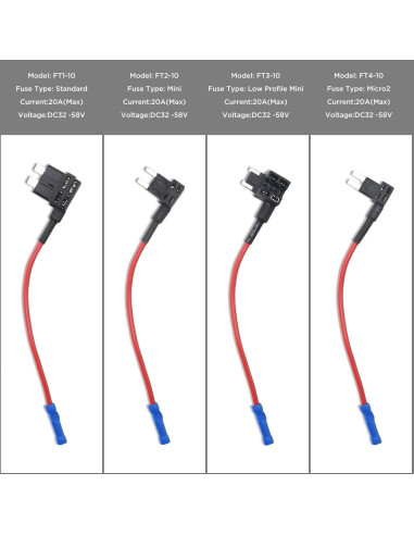 Adaptador de Fusible Tap Recoil FT1-10 para Coche 12V ATO ATC