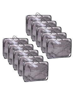 10 Cubos de Almacenamiento Transparentes Hyuetrsa 30x26x10cm