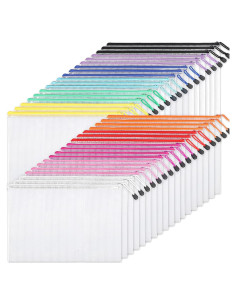 Bolsas de Almacenamiento A4 EOOUT 36pcs Malla Colorida
