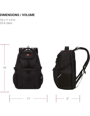Mochila para Laptop SwissGear 1900 ScanSmart 13" Negra