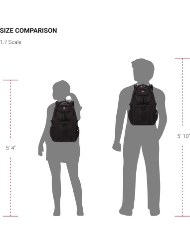 Mochila para Laptop SwissGear 1900 ScanSmart 13" Negra