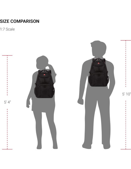 Mochila para Laptop SwissGear 1900 ScanSmart 13" Negra