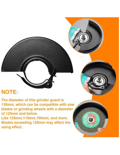 Protector de Amoladora Guweta 135mm para 125mm y 115mm 2