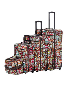 Juego de Equipaje Rockland Jungle Expandible 4 Piezas Búho