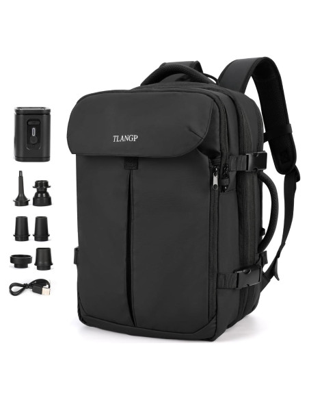 Mochila de Compresión al Vacío TLANGP 60L Impermeable Negra