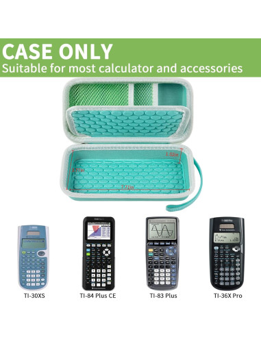 Funda Verde para Calculadora Gráfica Texas Instruments TI-84 Plus