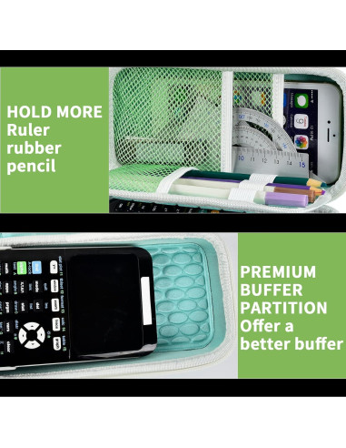 Funda Verde para Calculadora Gráfica Texas Instruments TI-84 Plus