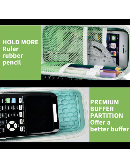 Funda Verde para Calculadora Gráfica Texas Instruments TI-84 Plus