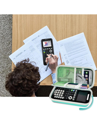 Funda Verde para Calculadora Gráfica Texas Instruments TI-84 Plus