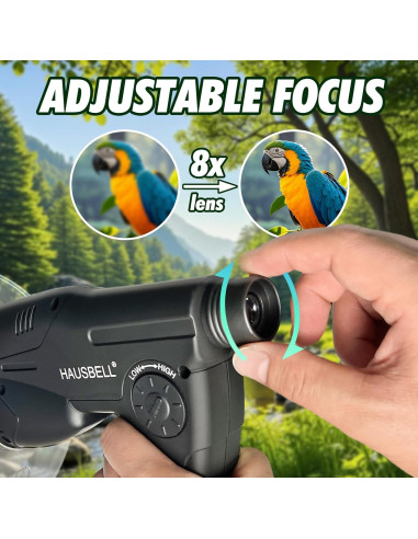 Dispositivo de Escucha Parabólico HAUSBELL 8X para Niños