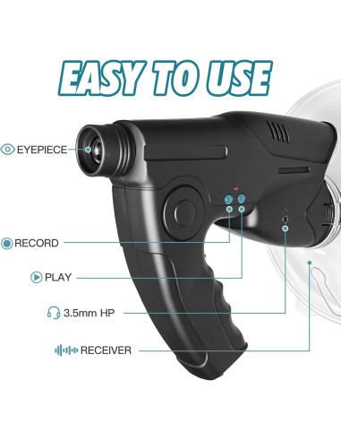 Dispositivo de Escucha Parabólico HAUSBELL 8X para Niños