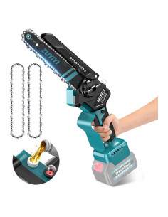 Mini Motosierra Inalámbrica ZUYIYI 15 cm 18V con Lubricación