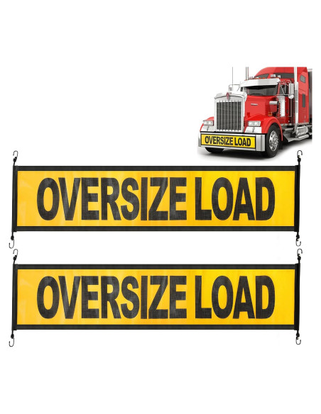 Carteles de Carga Sobredimensionada Titelogic - Paquete de 2