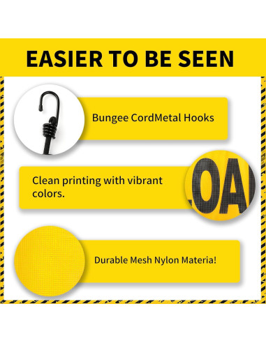 Carteles de Carga Sobredimensionada Titelogic - Paquete de 2