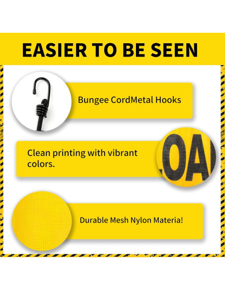 Carteles de Carga Sobredimensionada Titelogic - Paquete de 2