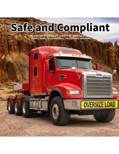 Carteles de Carga Sobredimensionada Titelogic - Paquete de 2