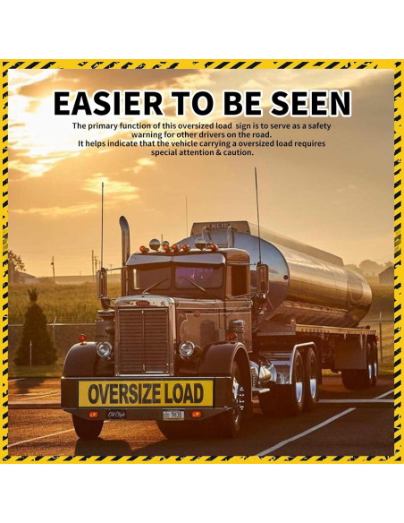 Carteles de Carga Sobredimensionada Titelogic - Paquete de 2