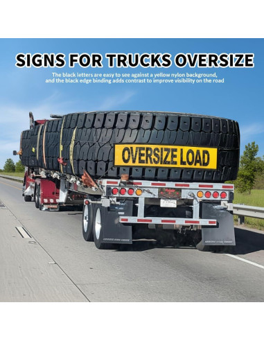 Carteles de Carga Sobredimensionada Titelogic - Paquete de 2