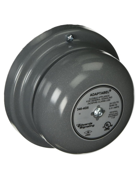 Campana Edwards Signaling 340-4G5 24VAC 0.250A Gris