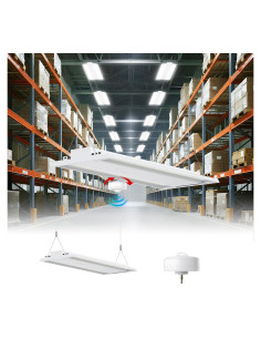 Luz de Taller LED Lineal YXL 300W con Sensor de Movimiento 45000LM