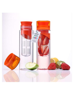 Botella de Agua Infusora Cupture Naranja 2 Paquete 0.71 L