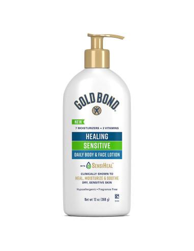 Loción Corporal y Facial Gold Bond Healing 369 g Piel Seca