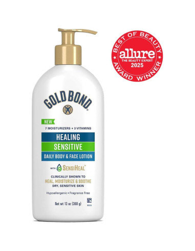 Loción Corporal y Facial Gold Bond Healing 369 g Piel Seca
